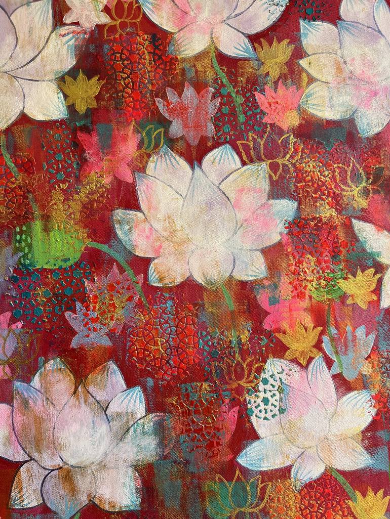 Original Contemporary Floral Painting by Amita Dand