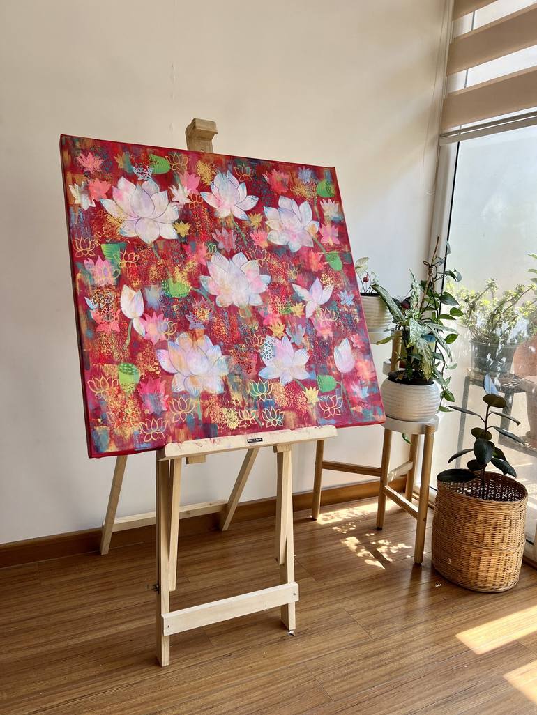 Original Contemporary Floral Painting by Amita Dand