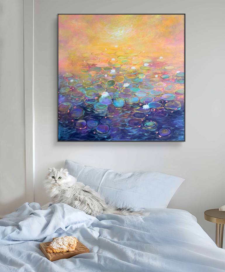 Original Abstract Floral Painting by Amita Dand