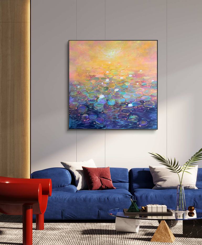 Original Abstract Floral Painting by Amita Dand