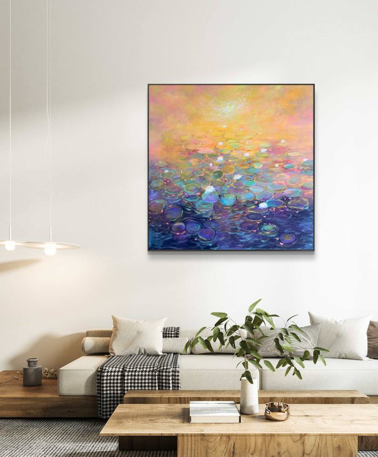 Original Abstract Floral Painting by Amita Dand