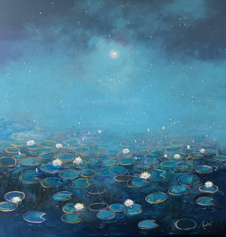 Original Abstract Landscape Paintings by Amita Dand