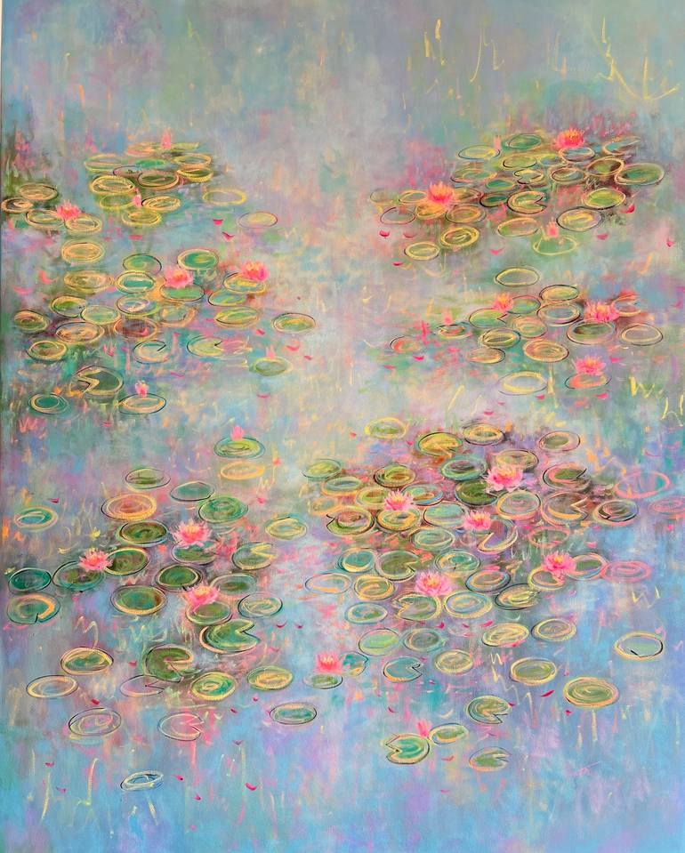 Old teal door ! Secret garden door Painting by Amita Dand
