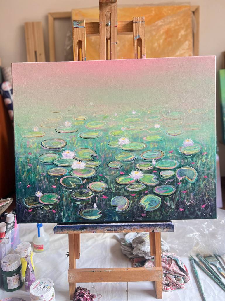 Original Abstract Landscape Painting by Amita Dand