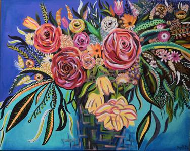 Original Floral Paintings by Amita Dand