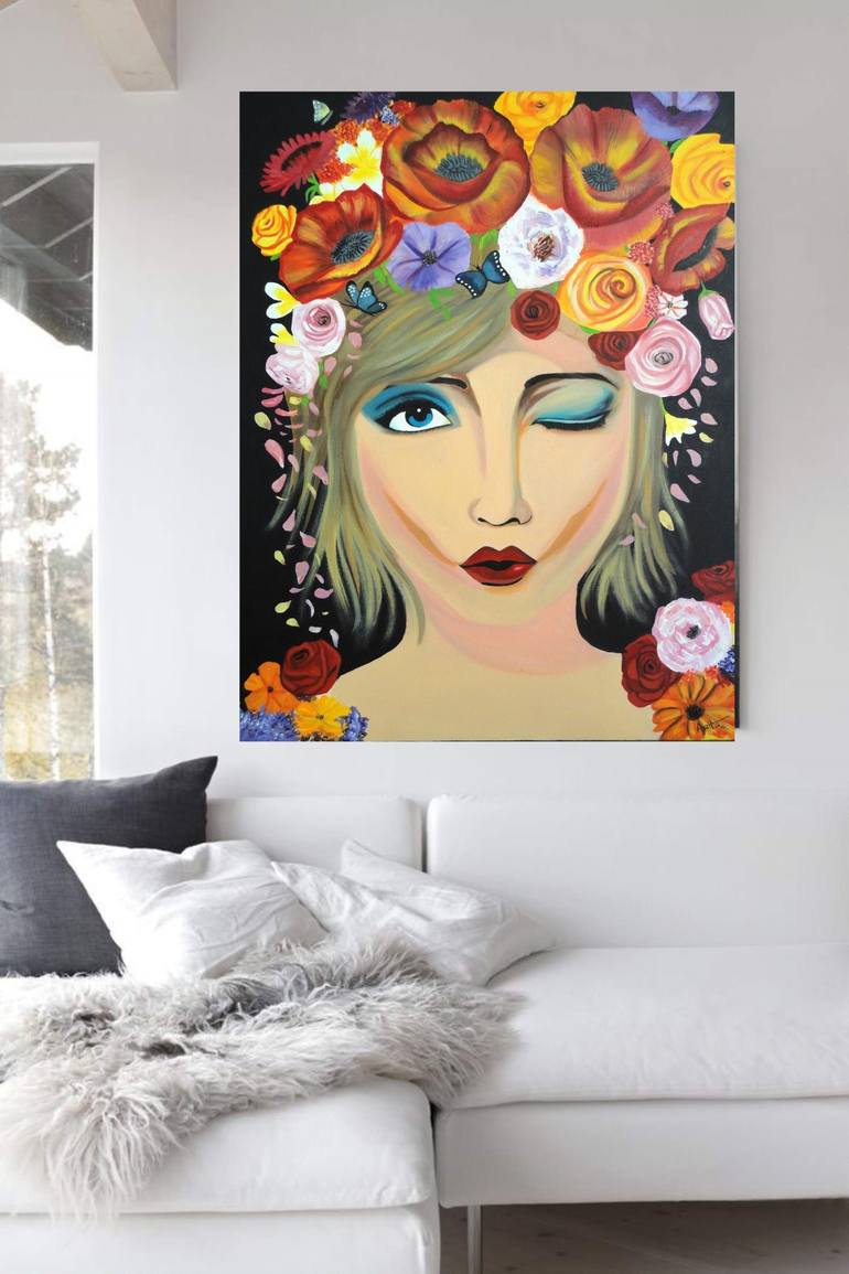 Original Portraiture Fantasy Painting by Amita Dand