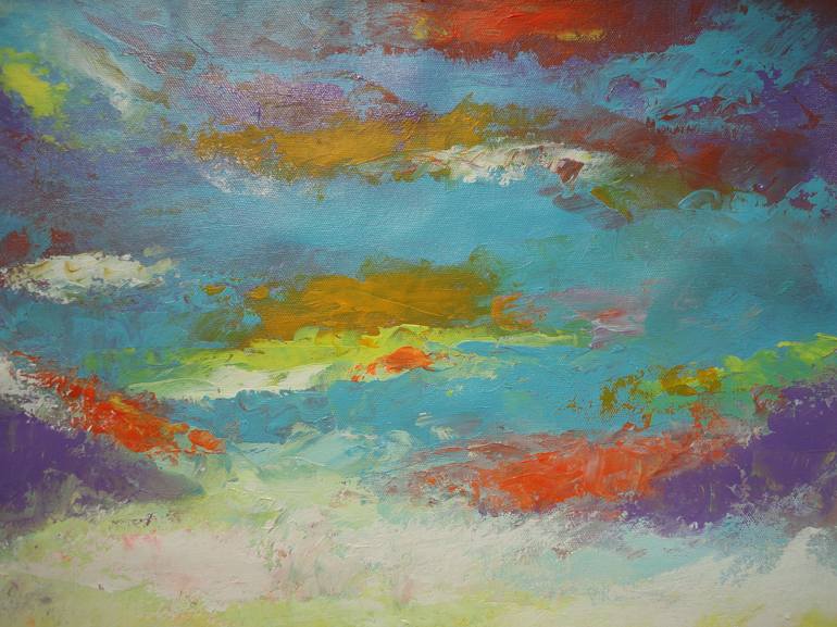 Original Abstract Landscape Painting by Amita Dand