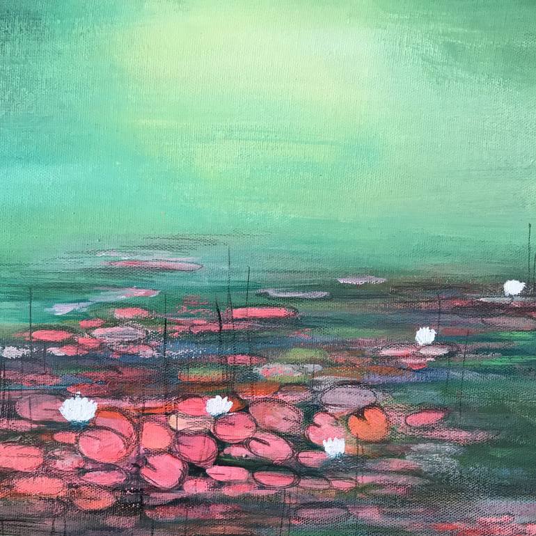 Original Abstract Floral Painting by Amita Dand