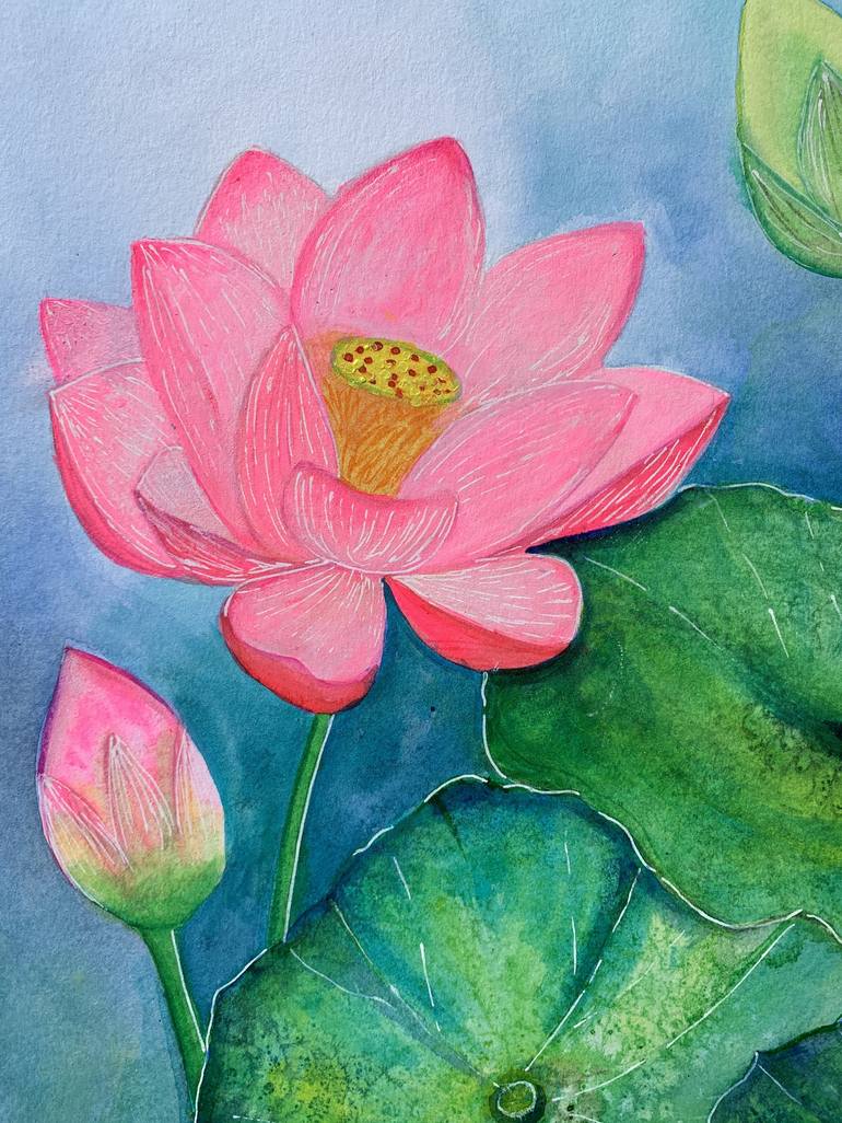 Original Floral Painting by Amita Dand