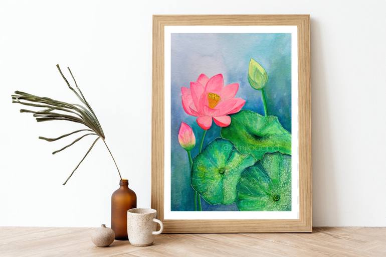 Original Floral Painting by Amita Dand