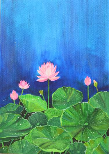 Original Floral Paintings by Amita Dand