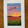 full image view of poppy field painting