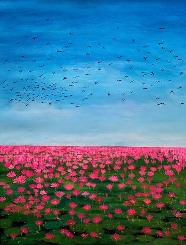 Original Impressionism Landscape Paintings by Amita Dand