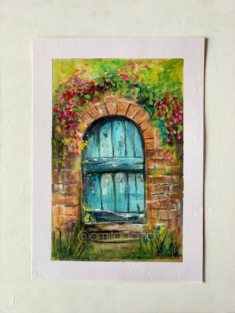Original Impressionism Architecture Painting by Amita Dand