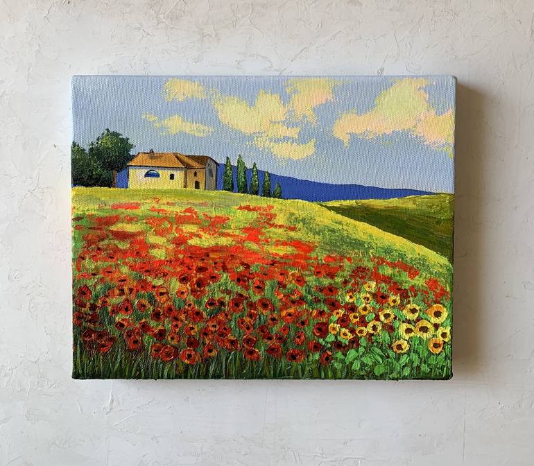 Original Impressionism Landscape Painting by Amita Dand