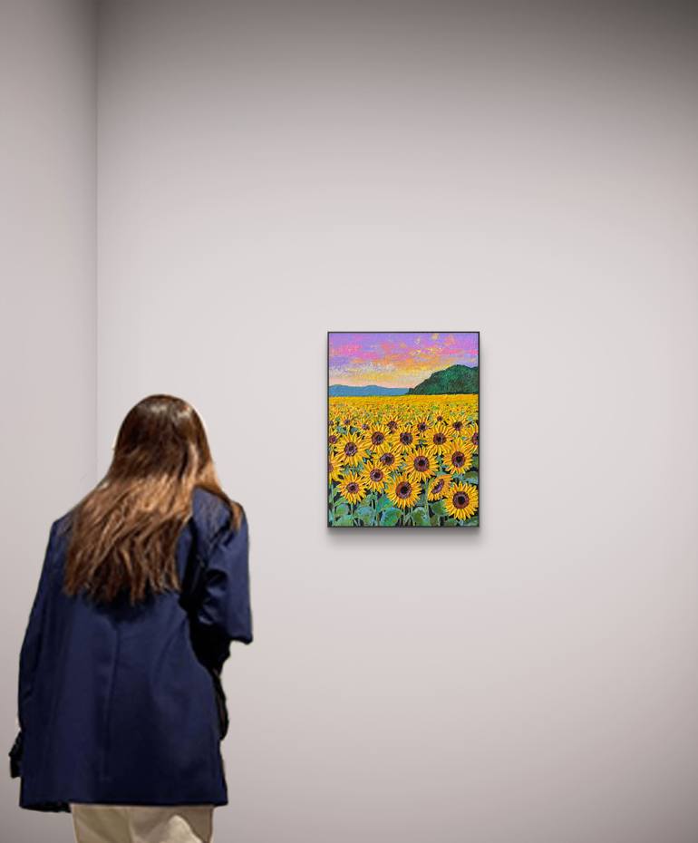 Original Impressionism Landscape Painting by Amita Dand