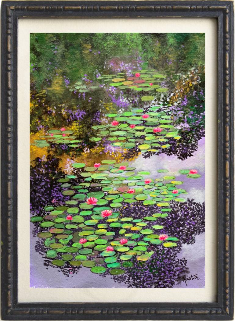 Original Impressionism Landscape Painting by Amita Dand