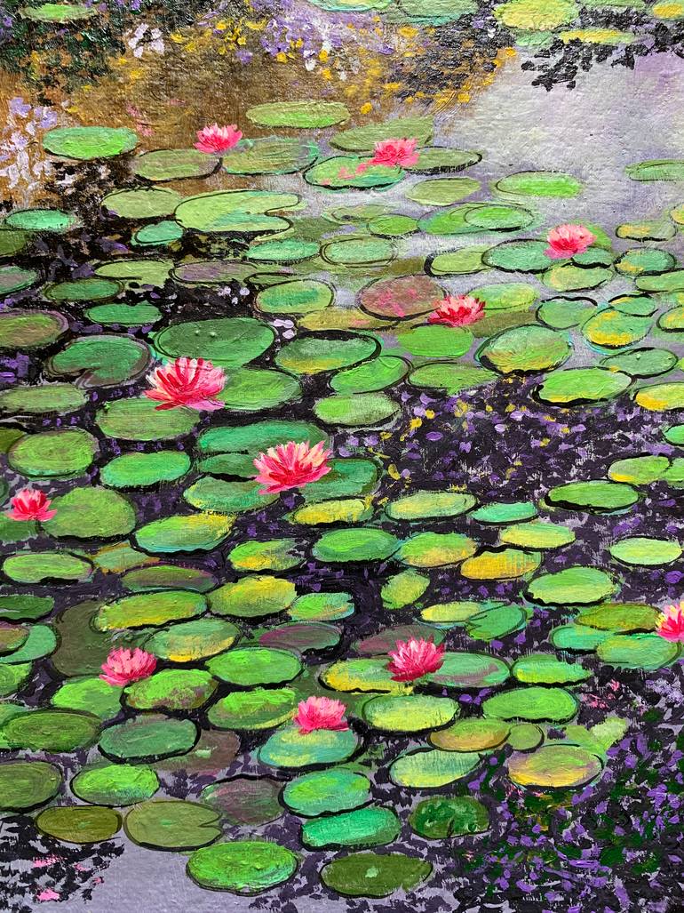 Original Impressionism Landscape Painting by Amita Dand