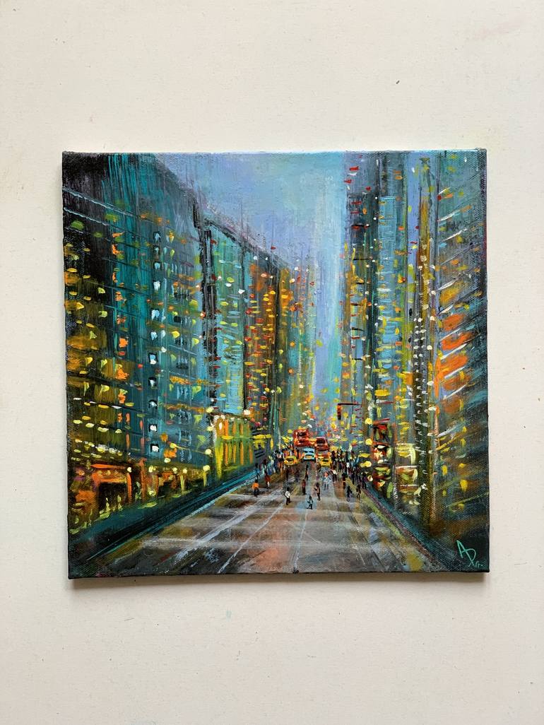 Original Cities Painting by Amita Dand