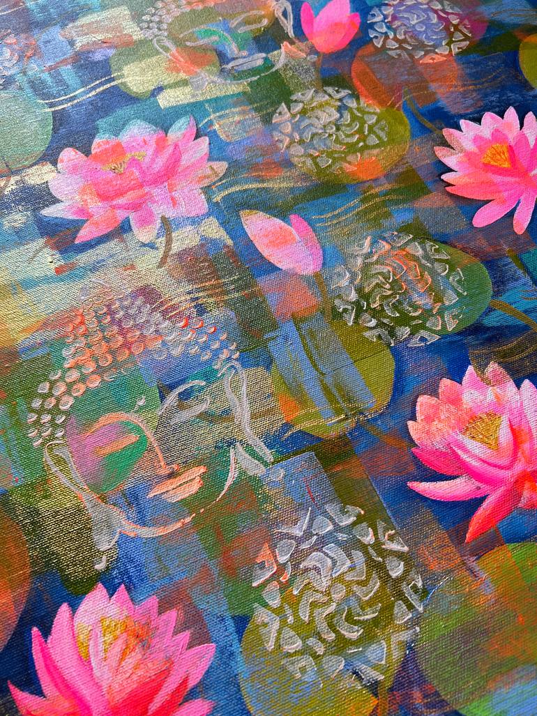 Original Abstract Floral Painting by Amita Dand