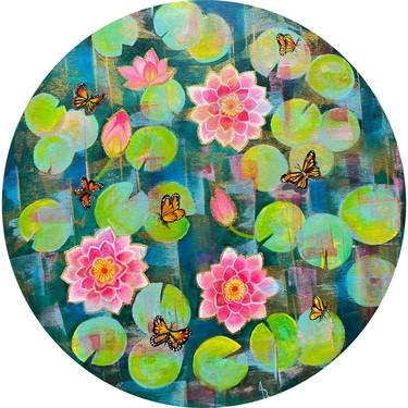 Water Lilies and Butterflies thumb