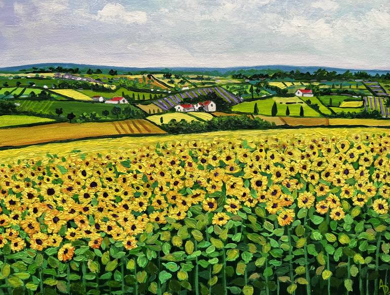 Print of Impressionism Landscape Paintings by Amita Dand