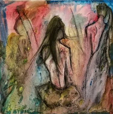 Original Abstract Women Painting by Darek Sanchez