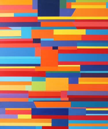 Original Abstract Geometric Paintings by Jon Redman