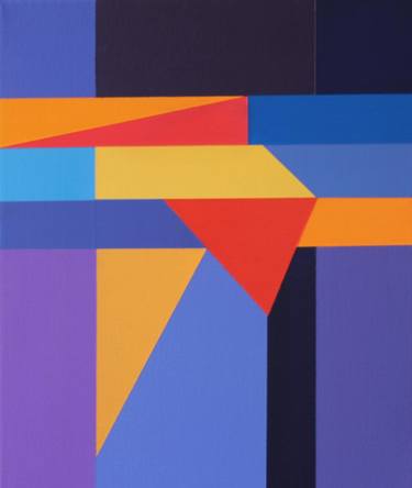 Original Abstract Geometric Paintings by Jon Redman