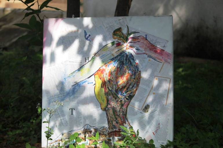 Original Abstract Travel Collage by Aakanksha Dayma