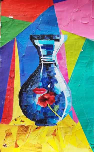 Original Abstract Still Life Collage by Aakanksha Dayma