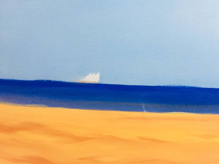 Original Impressionism Beach Painting by Richard Schlicher