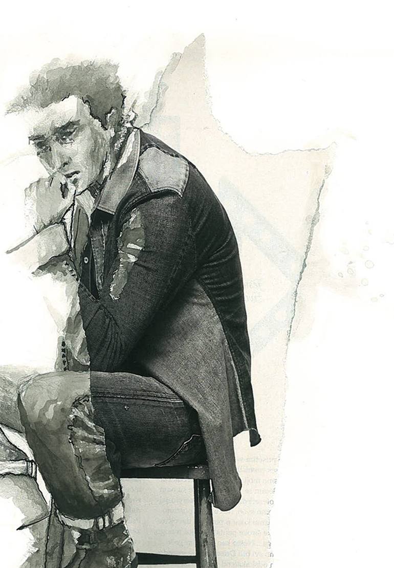 Original Modernism People Drawing by Jelena Arsic