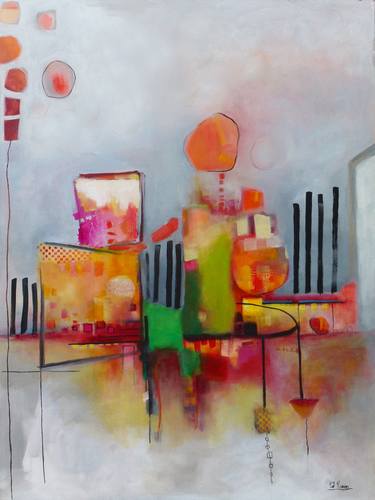 Original Abstract Paintings by Patricia Riascos