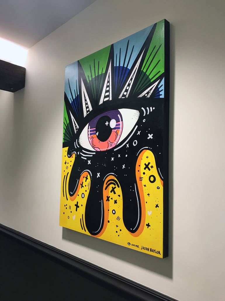 Hot King EYE Original Painting