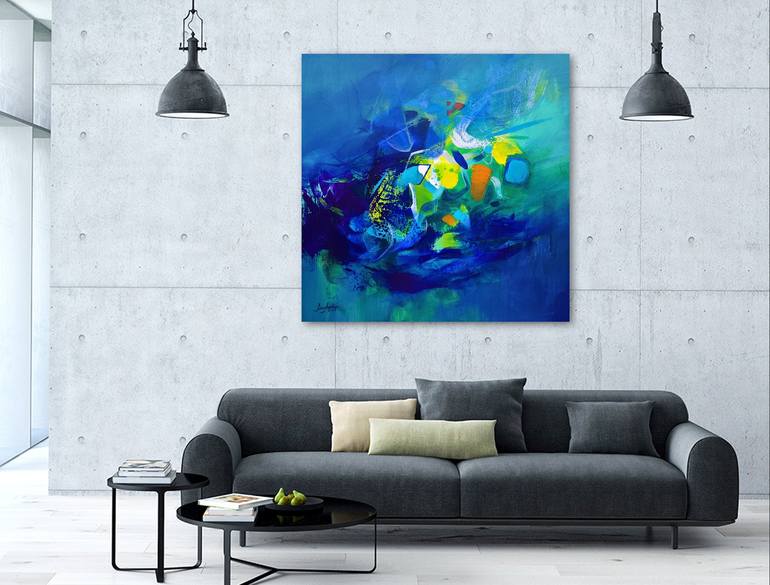Original Abstract Expressionism Abstract Painting by LIANG Hailun