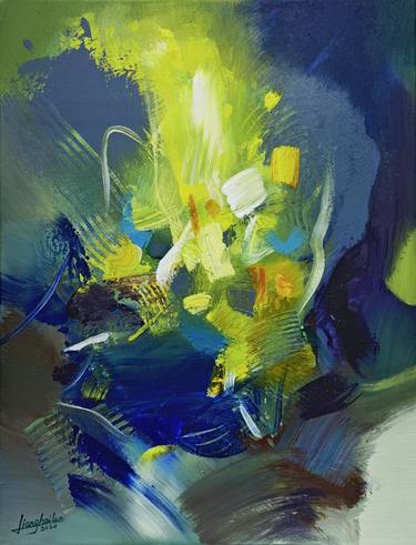 Original Abstract Expressionism Abstract Paintings by LIANG Hailun