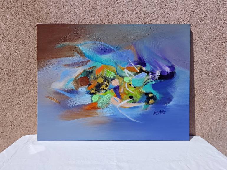 Original Abstract Expressionism Abstract Painting by LIANG Hailun