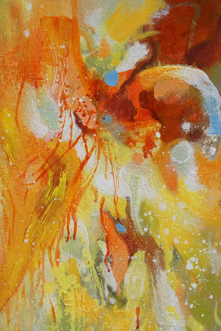 Original Abstract Expressionism Abstract Painting by Liang Hailun