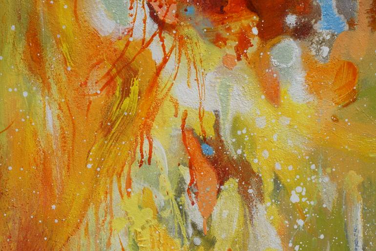 Original Abstract Expressionism Abstract Painting by Liang Hailun