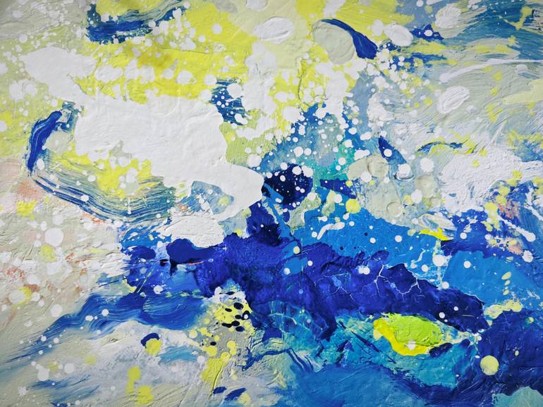 Original Abstract Expressionism Abstract Painting by Liang Hailun