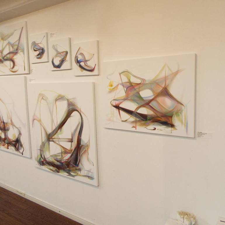 Original Abstract Painting by Naomi Yuki