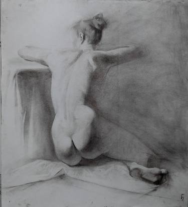 Original Women Drawing by Anna Osadchuk