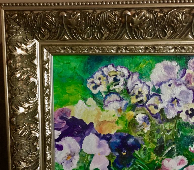 Original Conceptual Floral Painting by Colleen Tittiger
