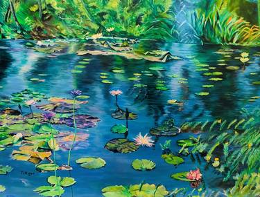 Original Expressionism Botanic Paintings by Colleen Tittiger