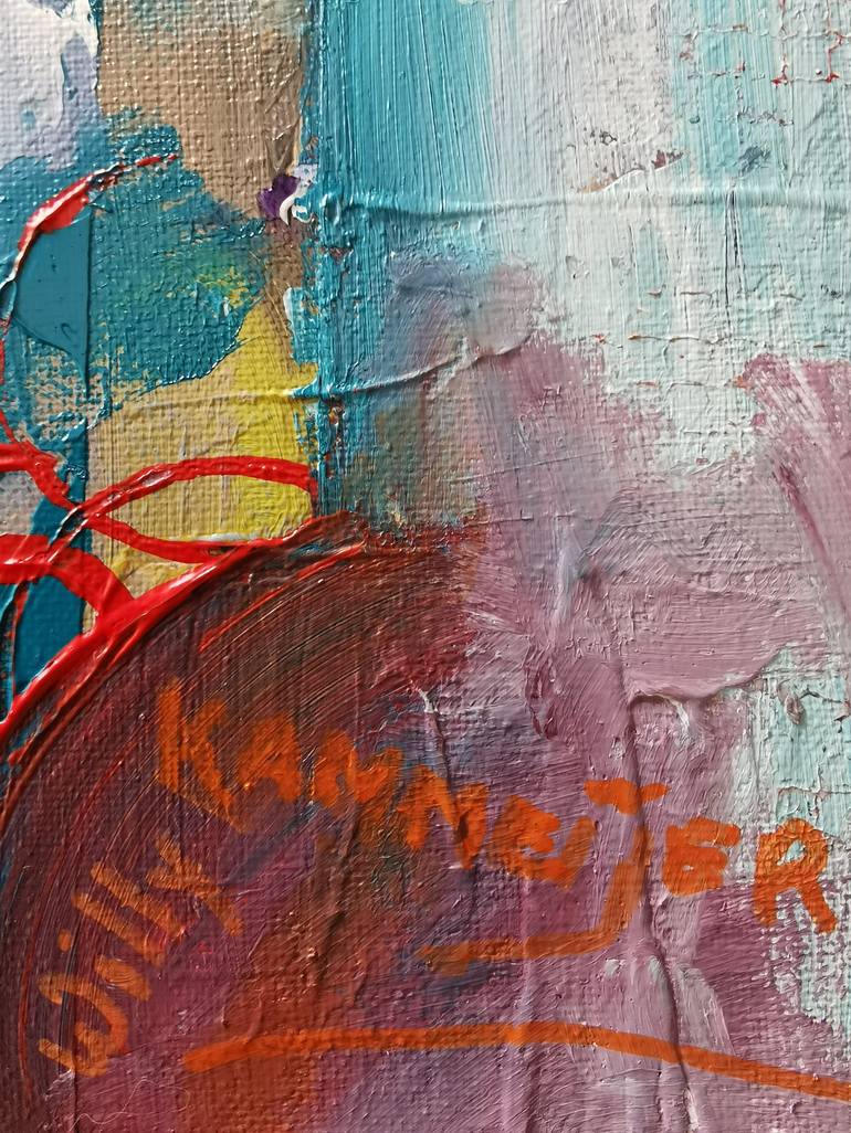 Original Abstract Painting by Willy kammeijer