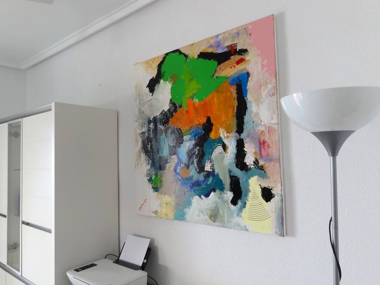Original Abstract Painting by Willy kammeijer