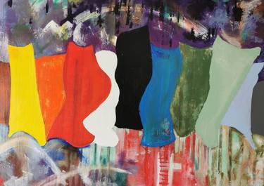 Original Abstract Expressionism Abstract Paintings by Willy kammeijer