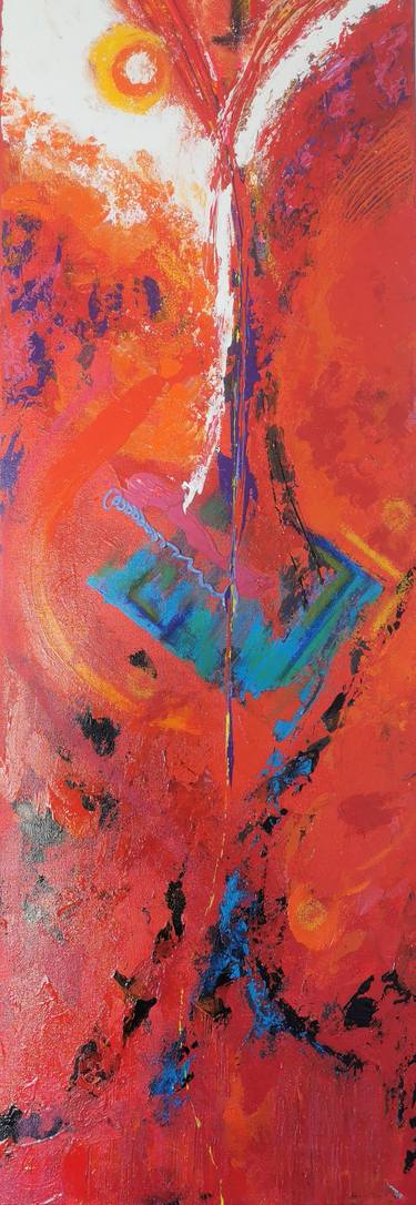 Original Abstract Painting by Willy kammeijer