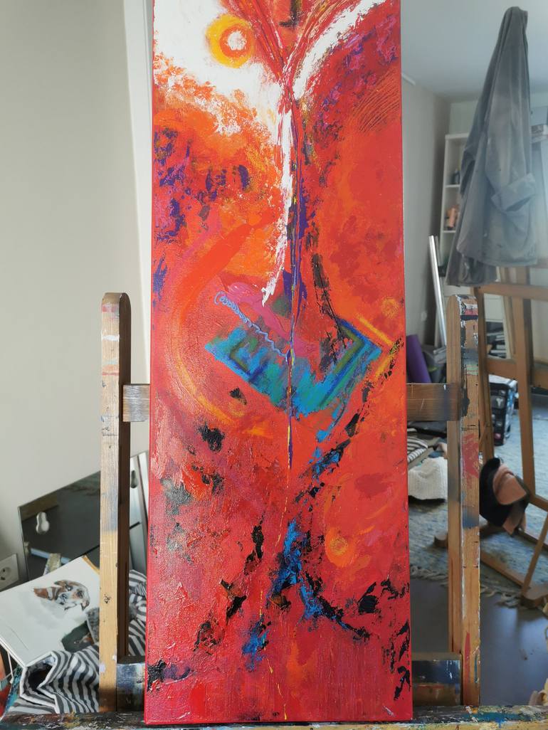 Original Abstract Painting by Willy kammeijer